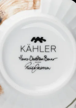 Kähler Hammershøi Poppy Krus 33 cl hvit m. deko