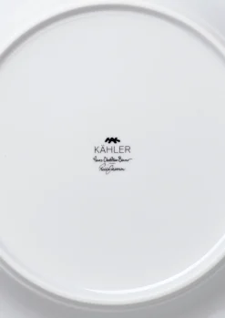 Kähler Hammershøi Poppy Tallerken Ø27 cm hvit m. deko