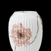 Kähler Hammershøi Poppy Vase H21 hvit m. deko