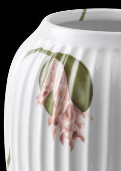Kähler Hammershøi Poppy Vase H21 hvit m. deko