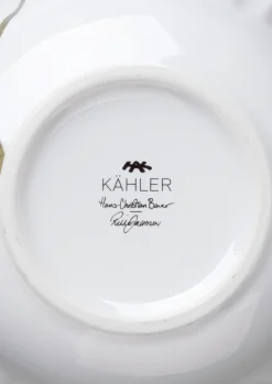 Kähler Hammershøi Poppy Vase H21 hvit m. deko