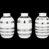 Kähler Omaggio Vase miniatyr sølv 3 stk. (15350)