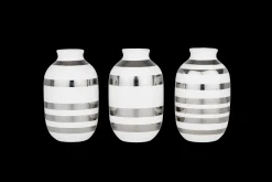 Kähler Omaggio Vase miniatyr sølv 3 stk. (15350)