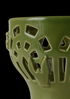 Kähler Orangery Telyslykt Ø9.5 cm green garden - Kjøb her