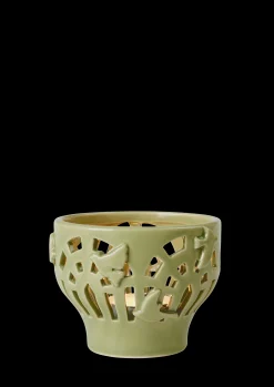 Kähler Orangery Telyslykt Ø9.5 cm spring leaf - Kjøb her