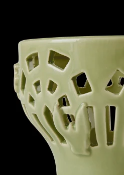 Kähler Orangery Telyslykt Ø9.5 cm spring leaf - Kjøb her