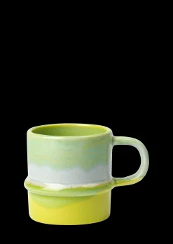 Kähler Poppery Kopp med hank 35 cl apple green/mint