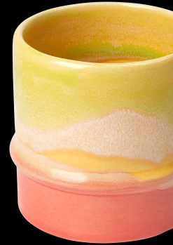 Kähler Poppery Krus 36 cl yellow/apple green/pink