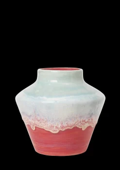Kähler Poppery Vase H20.5 cm mint/pink - Kjøp med oss
