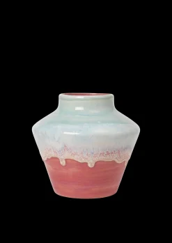 Kähler Poppery Vase H20.5 cm mint/pink - Kjøp med oss