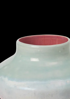 Kähler Poppery Vase H20.5 cm mint/pink - Kjøp med oss