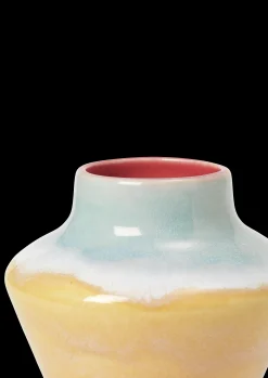 Kähler Poppery Vase H12 cm pink/mint/gul - Kjøp nå