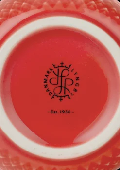Lyngby Porcelain Rhombe Color Mug 33 CL Coral - Kjøp her