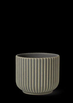 Lyngby Porcelæn Blomsterpotte medium olivengrønn | Kjøp her