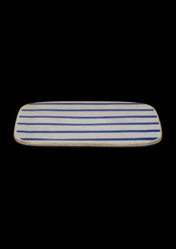 Lyngby Porcelæn DAN-Ild Serveringsfat 27x27 stripe