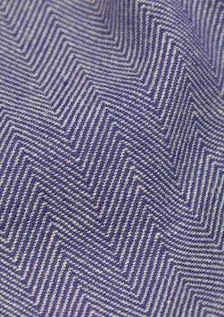 Lyngby Porcelæn Herringbone Duk 150x320 cm blå