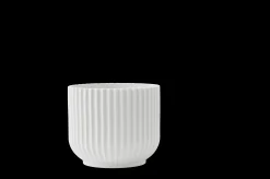 Lyngby Porcelæn Lyngby Blomsterpotte medium hvit