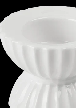 Lyngby Porcelæn Lyngby Tura Telyslykt Ø8 cm hvit - Kjøb her