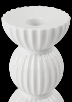 Lyngby Porcelæn Lyngby Tura Lysestake H14 cm hvit - Kjøb her