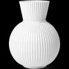 Lyngby Porcelæn Lyngby Tura Vase H34 hvit porselen
