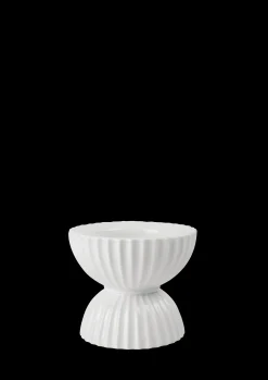 Lyngby Porcelæn Lyngby Tura Lysestake til kubbelys hvit