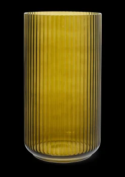 Lyngby Porcelæn Lyngby Vase H38 olivengrønn glass