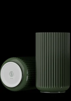 Lyngby Porcelæn Lyngby Vase H31 cm mørk grønn porselen