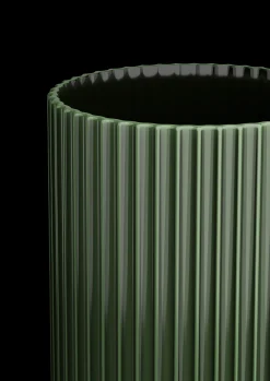 Lyngby Porcelæn Lyngby Vase H31 cm mørk grønn porselen