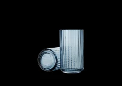 Lyngby Porcelæn Lyngby Vase H12.5 blue munnblåst glass