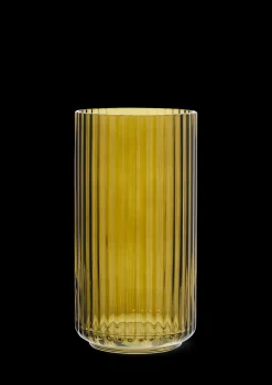 Lyngby Porcelæn Lyngby Vase H20.5 olivengrønn glass
