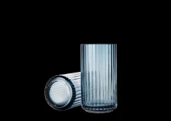 Lyngby Porcelæn Lyngby Vase H15.5 blue munnblåst glass