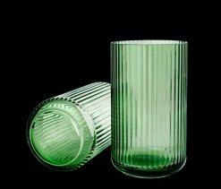 Lyngby Porcelæn Lyngby Vase H25 green munnblåst glass