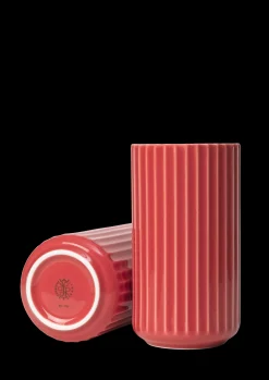 Lyngby Porcelæn Lyngby Vase H15.5 cm rød porselen - Kjøp nå