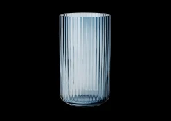 Lyngby Porcelæn Lyngby Vase H25 blue munnblåst glass