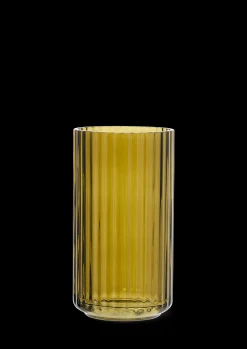 Lyngby Porcelæn Lyngby Vase H15.5 olivengrønn glass