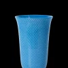 Lyngby Porcelæn Rhombe Color Vase H20 cm blå porselen