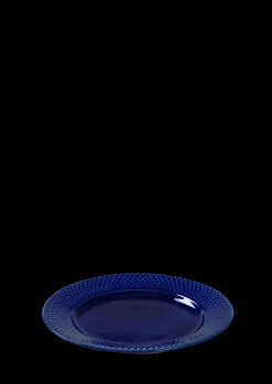 Lyngby Porcelæn Rhombe Color Lunsjtallerken Ø23cm mørk blå