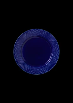 Lyngby Porcelæn Rhombe Color Lunsjtallerken Ø23cm mørk blå