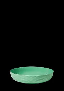 Lyngby Porcelæn Rhombe Color Serveringsskål Ø28 cm grønn