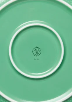 Lyngby Porcelæn Rhombe Color Serveringsskål Ø28 cm grønn