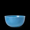 Lyngby Porcelæn Rhombe Color Serveringsskål Ø17.5 cm blå