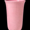 Lyngby Porcelæn Rhombe Color Vase H20 rosa porselen