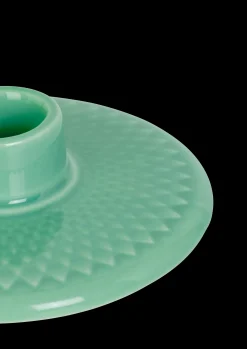 Lyngby Porcelæn Rhombe Color Lysestake H3 grønn