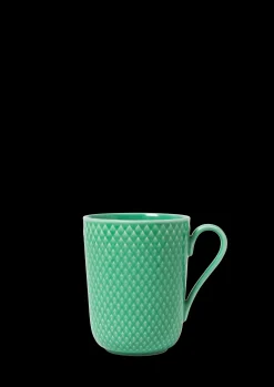 Lyngby Porcelæn Rhombe Color Kopp med hank 33 cl grønn