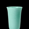 Lyngby Porcelæn Rhombe Color Vase H15 cm aqua porselen