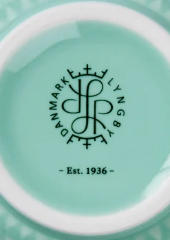 Lyngby Porcelæn Rhombe Color Vase H15 cm aqua porselen