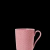 Lyngby Porcelæn Rhombe Color Kopp med hank 33 cl rosa