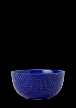 Lyngby Porcelæn Rhombe Color Skål Ø13 cm mørk blå