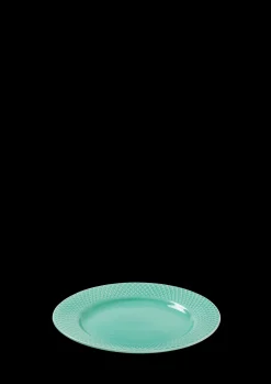 Lyngby Porcelæn Rhombe Color Lunsjtallerken Ø21 cm aqua