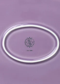 Lyngby Porcelæn Rhombe Color Oval serveringsfat lilla
